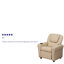 Contemporary Kids Recliner with Cup Holder and Headrest-912585372