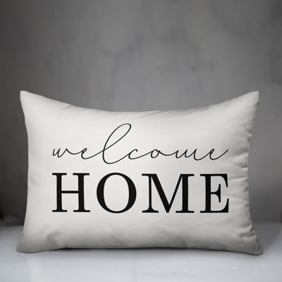 Textual Outdoor Throw Pillow