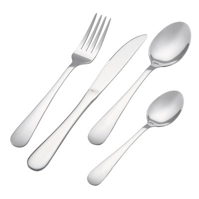 Ebern Designs 24 Piece Stainless Steel Flatware Set-Service for 6
