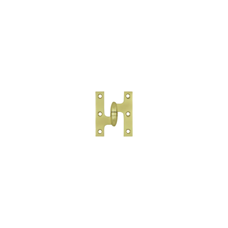 Butt Bearing Hinge, Polished Brass