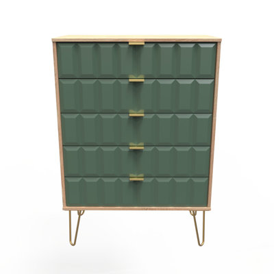 Allem 77cm W 5 - Drawer Chest of Drawers