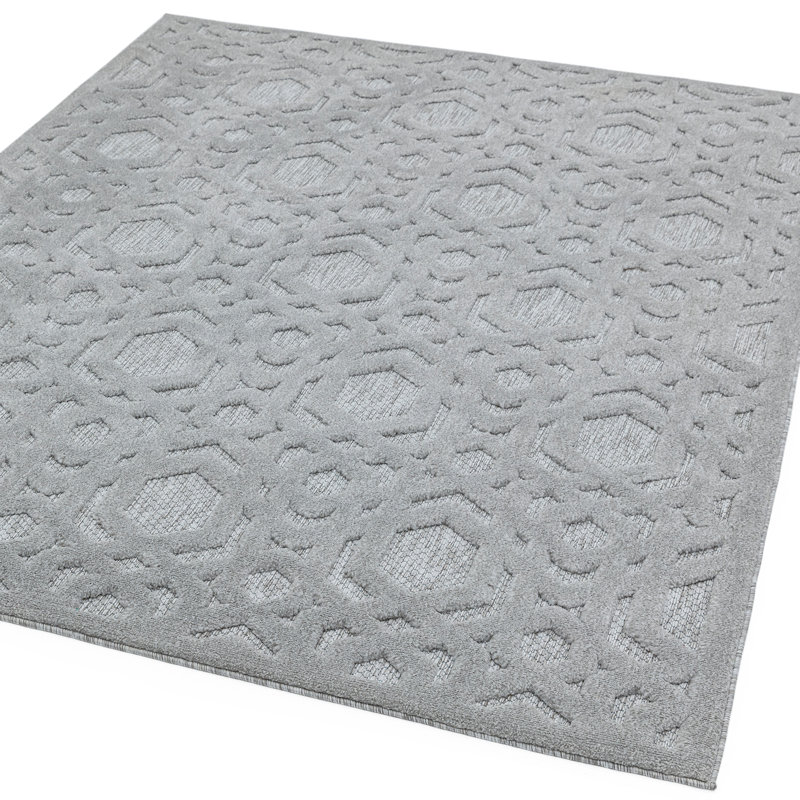 Frantz Geometric Indoor / Outdoor Area Rug, Rectangle 80 x 150cm