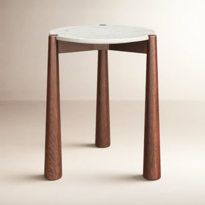 Elliott 20" Genuine Marble End Table