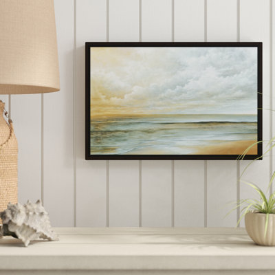 «Long Beach Ocean», reproduction de peinture acrylique sur toile