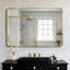 Miroir de salle de bain carré en métal argenté 36 po x 36 po.-894591488-941276473-984401190