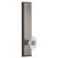 Grandeur Fifth Avenue Tall Plate Privacy with Burgundy Crystal Door Knob-2128468988-2128279974-2128279976