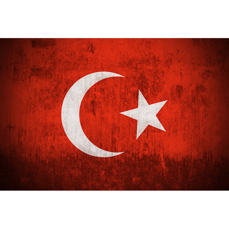 Shanaghy Flag Of Turkey by Gilmanshin - Wrapped Canvas Print, 81cm H x 122cm W x 3.8cm D