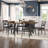Docena Metal Cross Back and Solid Wood Dining Chair