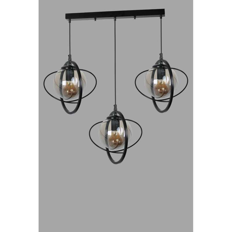 Chandle Chandelier, Fume/Black