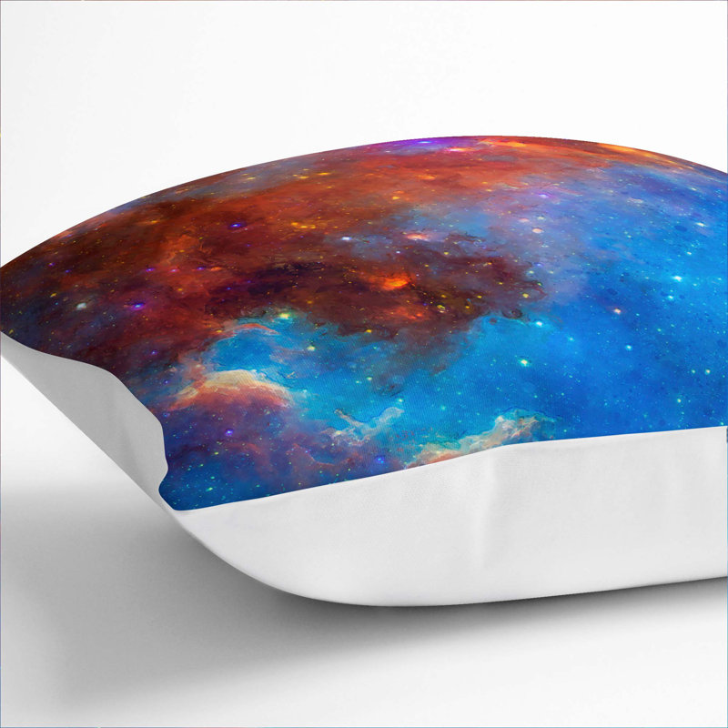 Universe Vol.13 Cushion with Filling, 40cm H x 40cm W x 15cm D, White