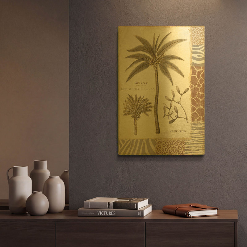 «Serengeti II» par NBL Studio, art mural en métal doré, 12 po x 16 po, 12 po x 16 po