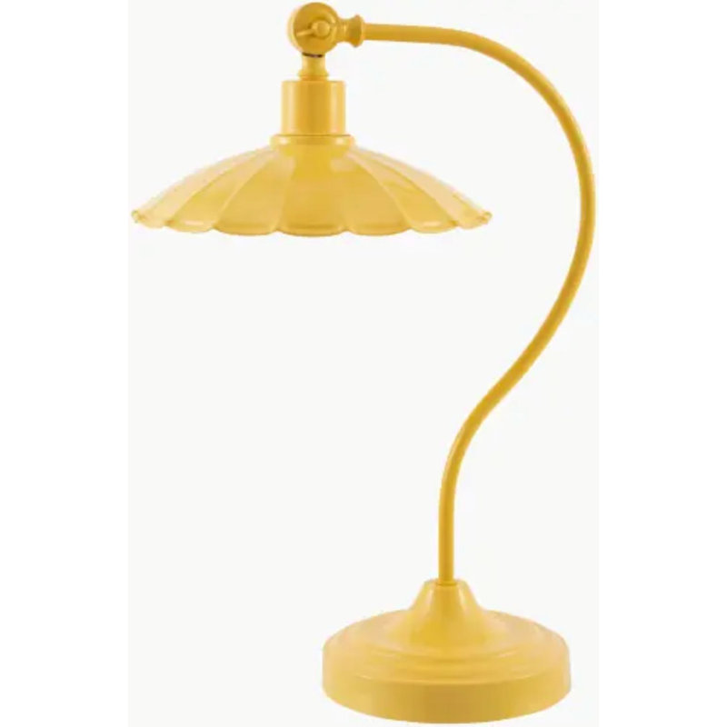 Lampe de table Pavona, Jaune, Jaune