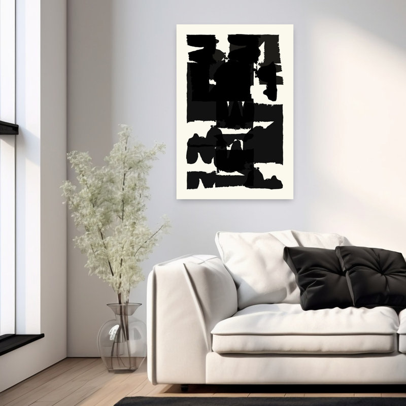 Art contemporain, art contemporain abstrait, H 36 po x l 24 po