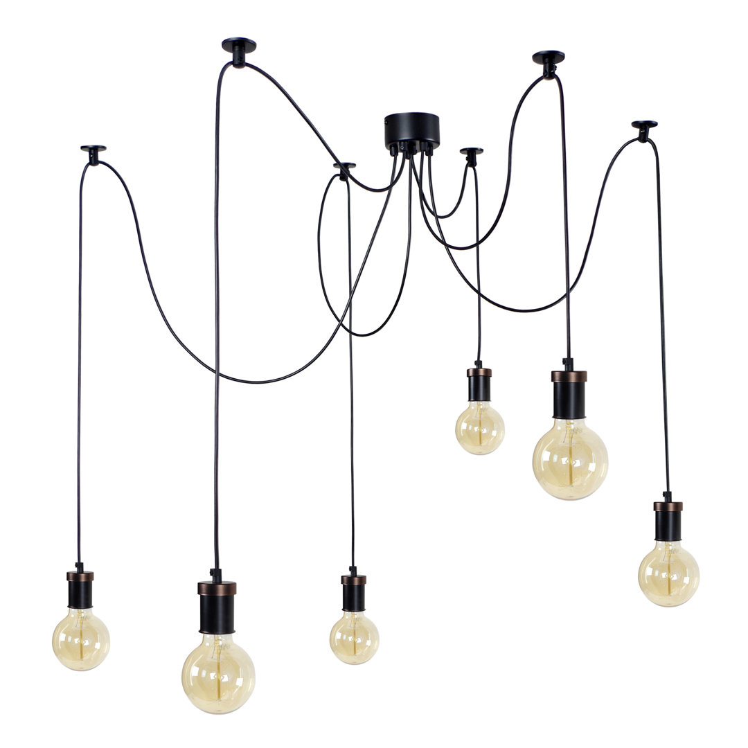 Chumley 6-Light Cluster Bulb Pendant