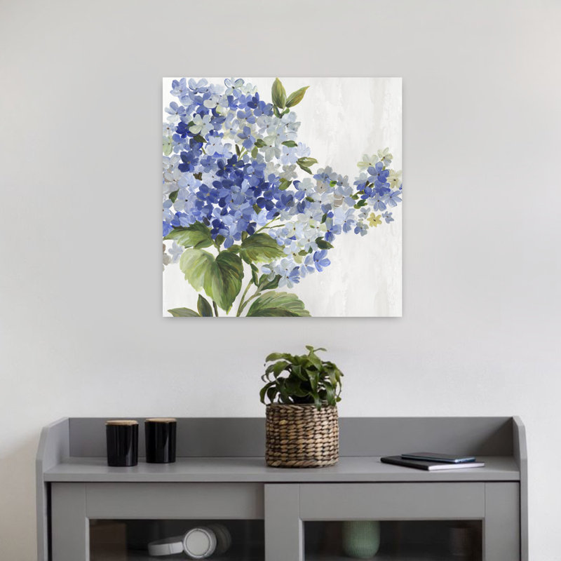 Lilas Elegance II délicat, serein, hortensia vibrant, nature, art, H 18 po x l 18 po