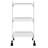3-tier Utility Cart With Wheels Metal Rolling Cart Beauty Salon Trolley