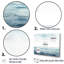 «Blue Ocean In Motion Scenery II», ensemble d'art sur toile océan-107767487-107767483