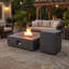 Square Propane Outdoor Fireplace