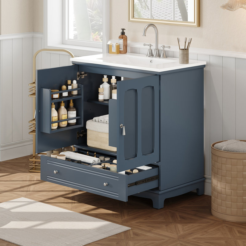 Meuble-lavabo 30 po avec lavabo en céramique