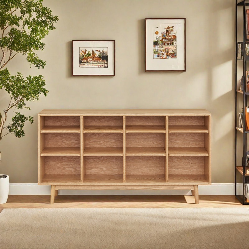 Modern minimalist style open bookcase