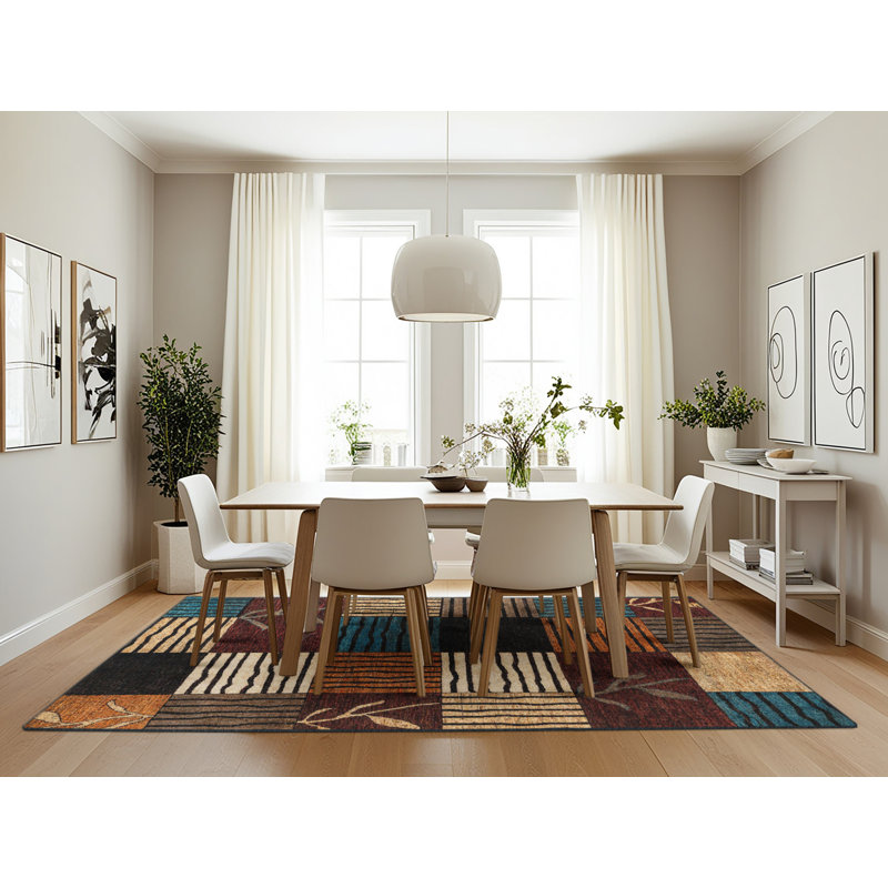 Tapis abstrait moderne 4220, Rectangle 7 pi x 10 pi