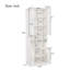 Lit escamotable multifonction en bois avec tablette de rangement latérale-696781904
