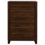 Commode 4 tiroirs en noyer