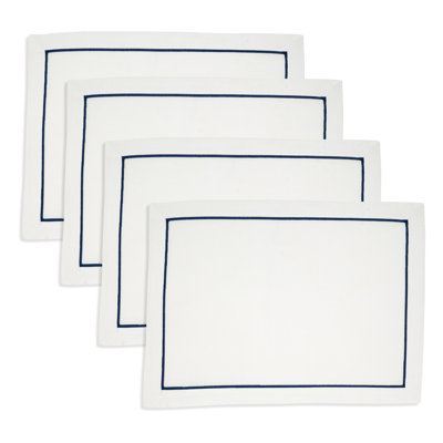 Embroidered Line Design Placemat (Set of 4)