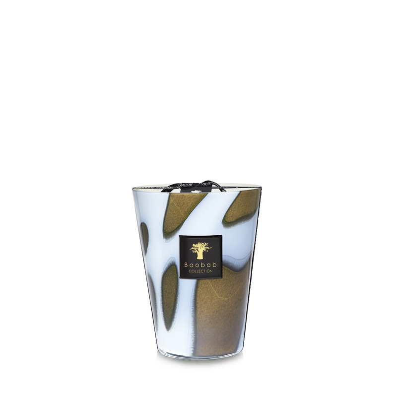 Stones Agate Candle, 9.45" H x 7.41" W x 7.41" D