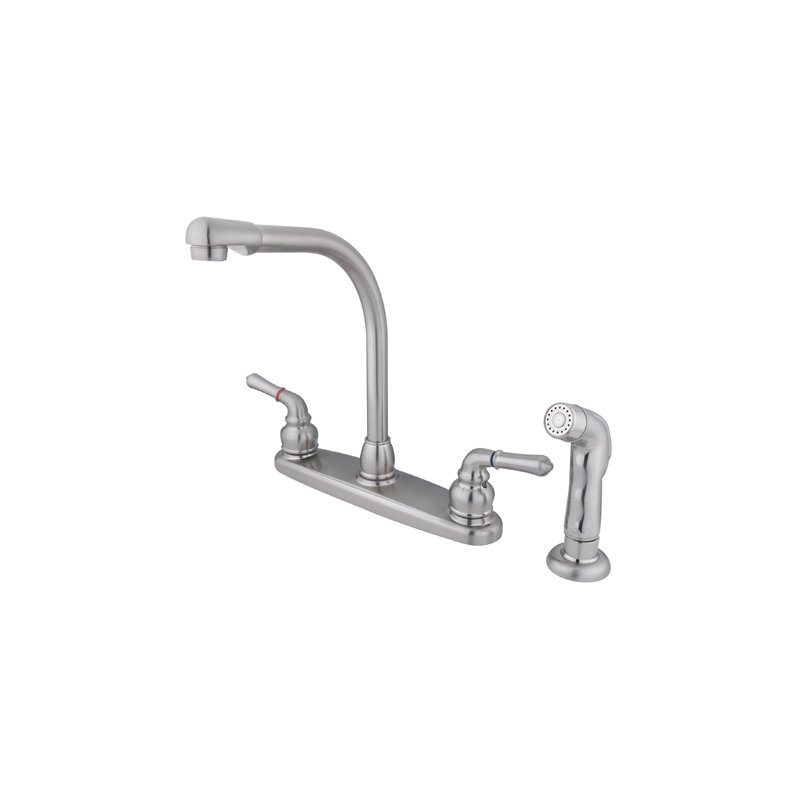 Magellan Double Handle Kitchen Faucet, Satin Nickel