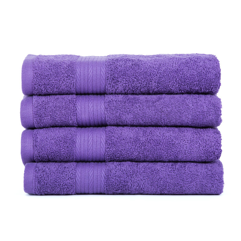 100% Cotton Hand Towels, Purple