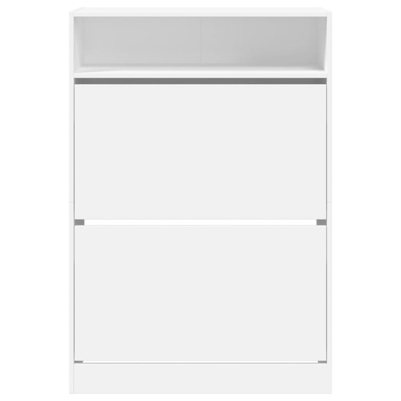 12 Pair Shoe Storage Cabinet, White