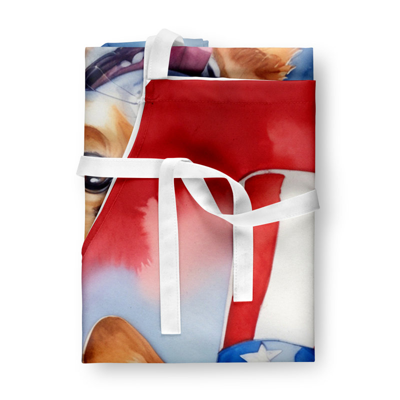Patriotic American Apron, Corgi