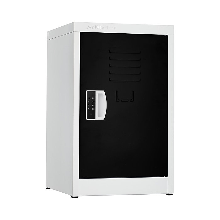 24" Black Steel Single Tier Storage Locker with Digital Lock