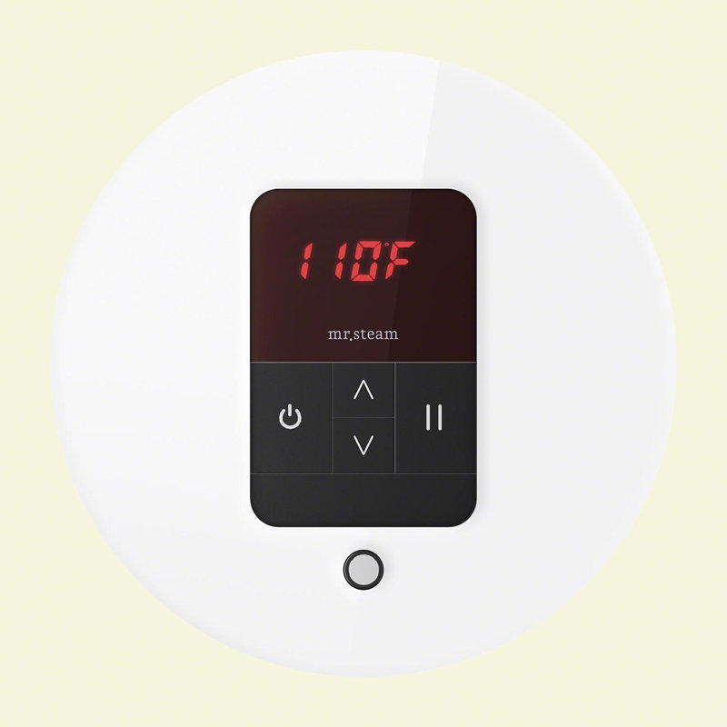 Thermostat rond itempo, Blanc