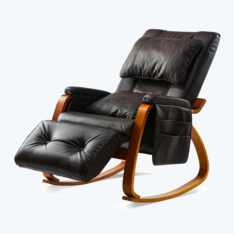 Chaise berçante Idellar, Brun, Brun foncé