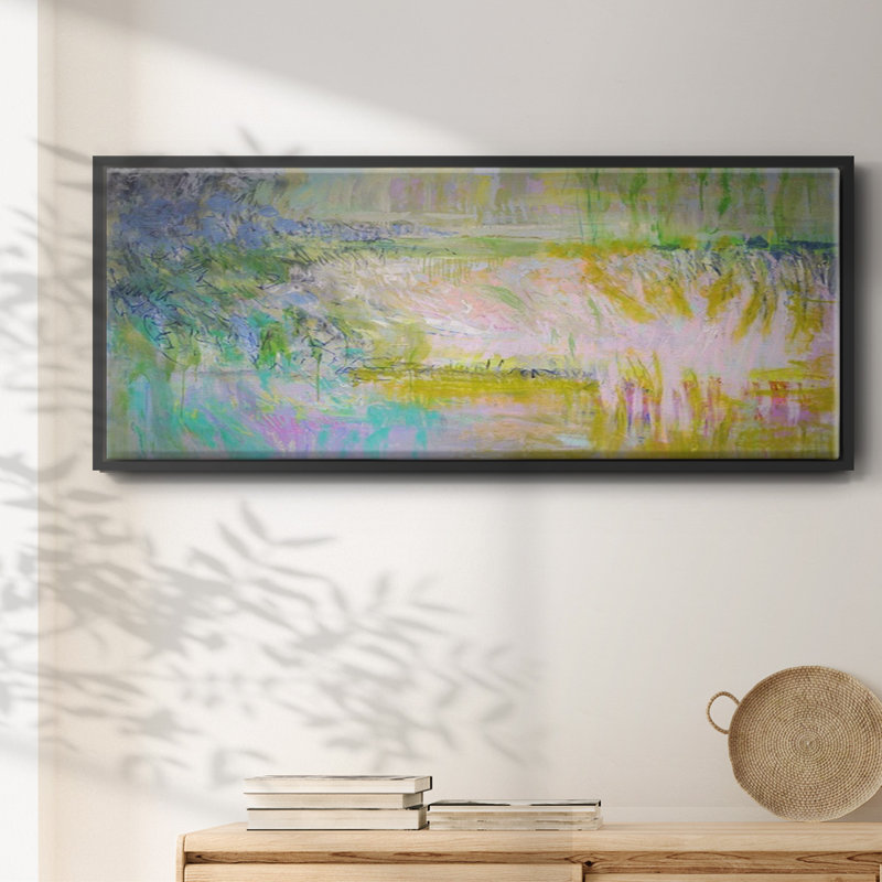 Etude- Framed Canvas, 8" H x 20" W