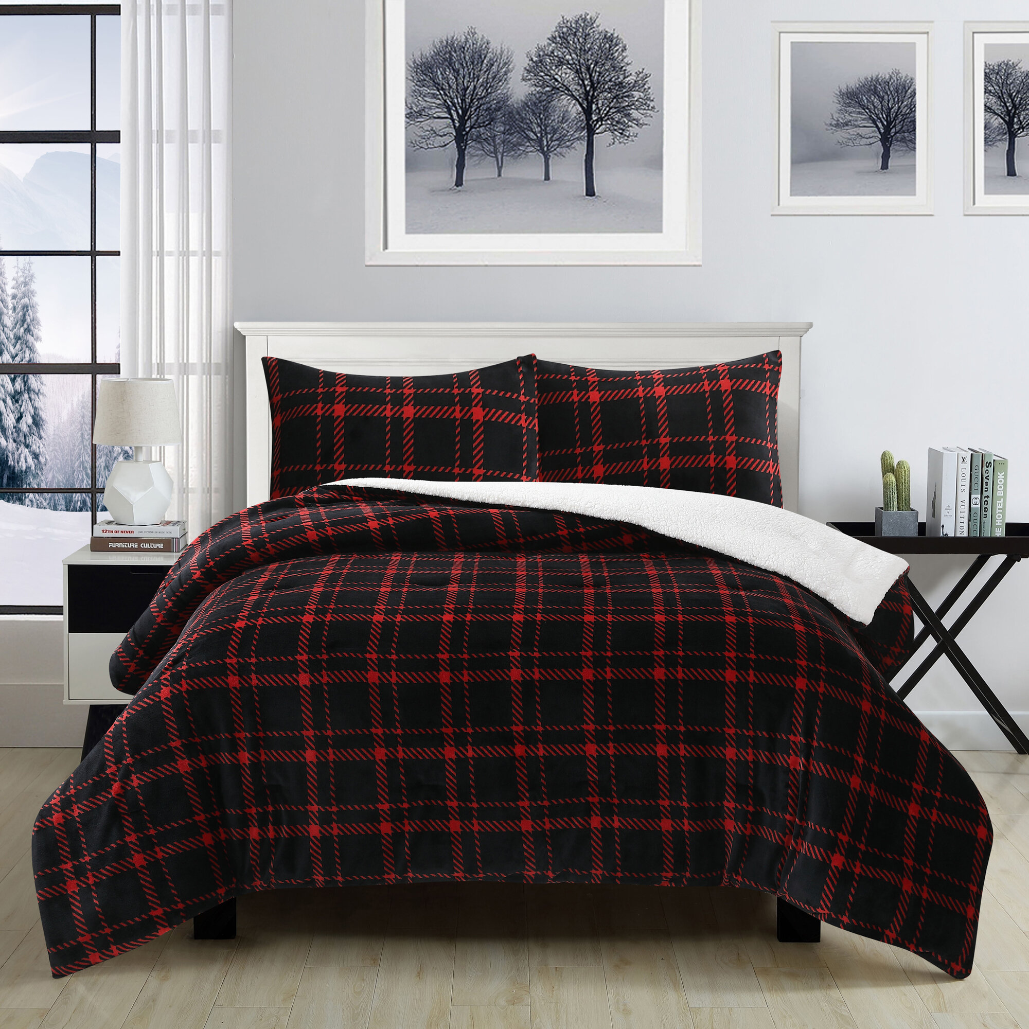 Comforter sets gray and black full louis vuitton bedding set