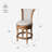 Maven Lane Pullman Stool with Fabric Upholstery-93617879-121594406-93617878
