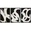 BAW noir et blanc, images abstraites modernes, décoration bohème, art encadré sur toile, 3 pièces-94434425-94434428-119461134