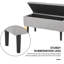 Margaet Polyester Upholstered Storage Bench-2006036537
