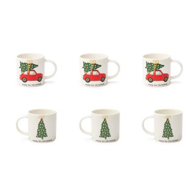 Ready For Christmas Porcelain New Bone Chain Coffee Cup