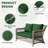 5" Loveseat Cushion Water Repellent & UV-Resistant Patio Furniture Cushions, Removable Outdoor Couch Cushions With Hidden Zipper & Adjustment Staps For Couch, Bench, And Swing-985681027