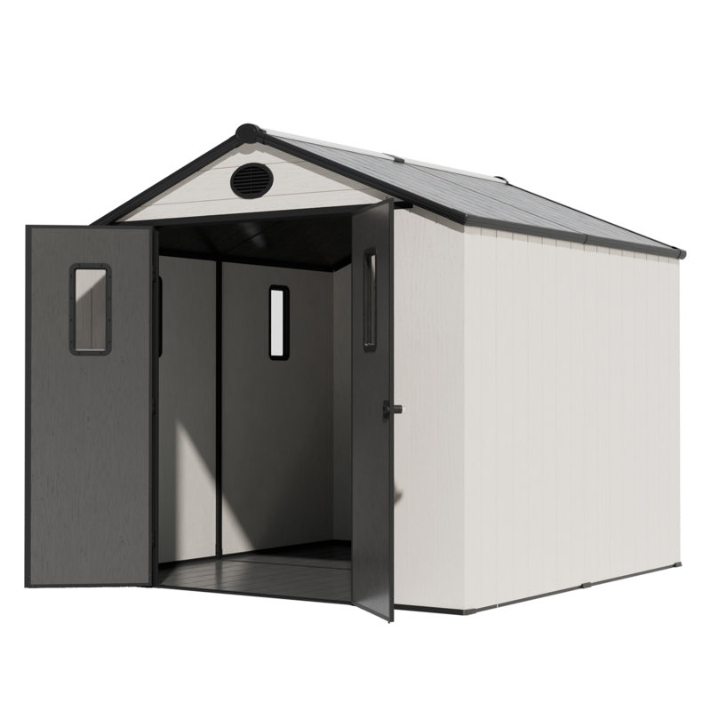 8ft×8ft Outdoor Spacious Resin Storage Shed