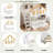 Wooden Bunk Bed With Storage Staircase, Trundle, House Roof And Window Door-1332956152