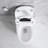 Smart Toilet With Auto Open/Close Lid, Bidet, Warm Air Dryer - Bathroom Luxury Addition Heated Foot Sensor Element