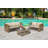 Ernson Wicker 6 - Person Patio Conversation Set with Cushions
