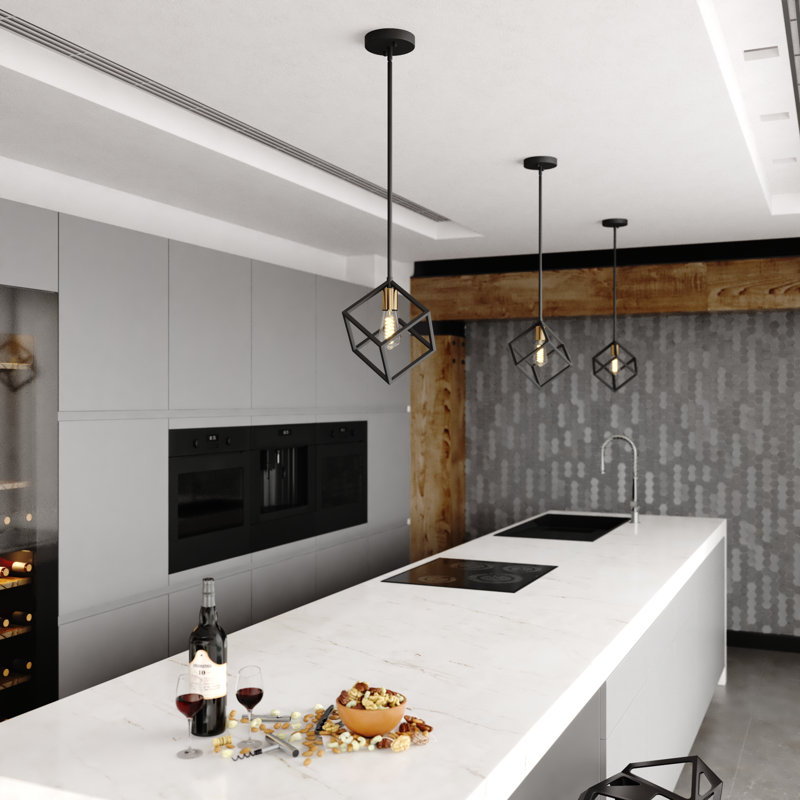 Kristene 1 - Light Square/Rectangle Pendant