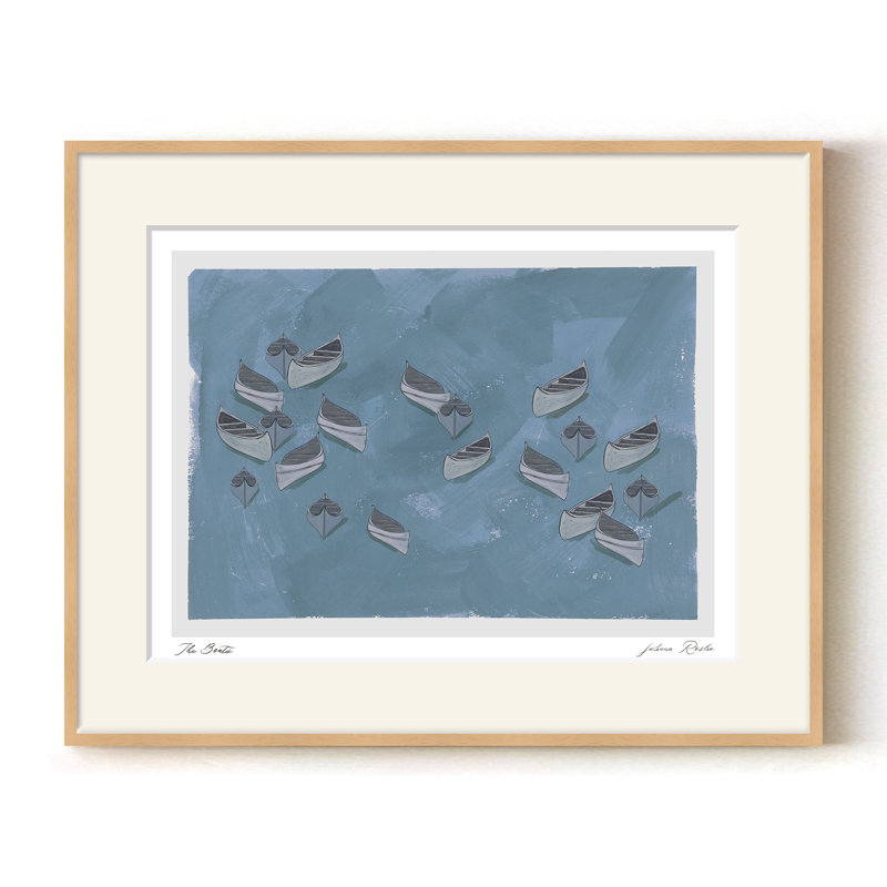 The Boats, Tan, 24" H x  32" W