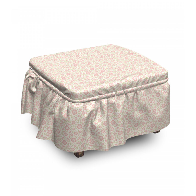 Box Cushion Ottoman Slipcover
